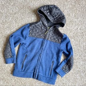 Cat & Jack | Mixed Media Fleece Zip Up Hoodie